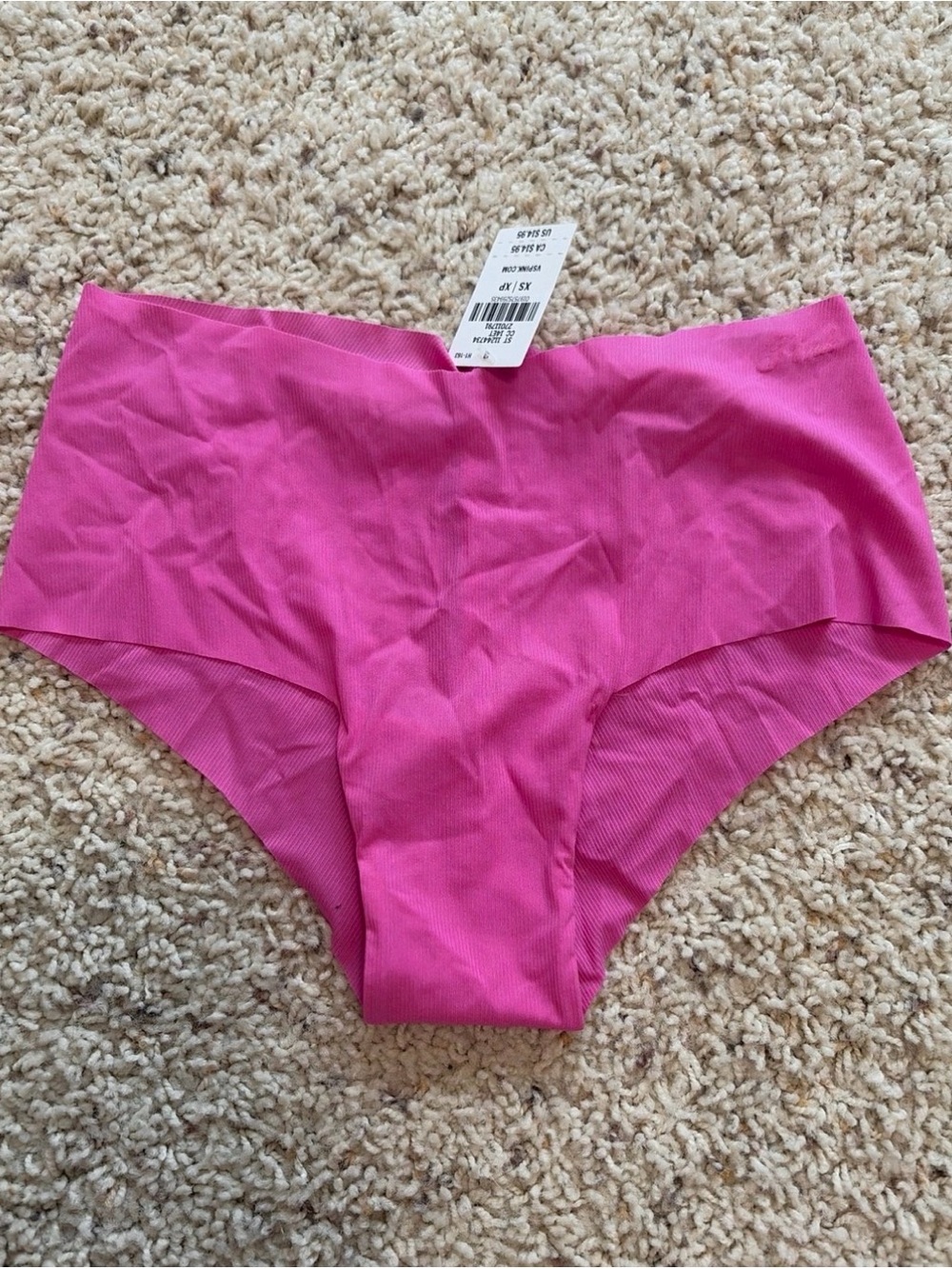 PINK Victoria's Secret Seamless Hipster Panty in Bright Pink